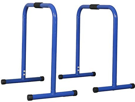 JDKC- Klimmzugstange Dip Stands, Parallelbar für Heim-Fitnessgeräte, Dips Barre für Gymnastik Power Rack (Color : Blue)