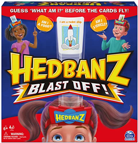 Hedbanz Blastoff Spiel für Familien und Kinder ab 6 Jahren