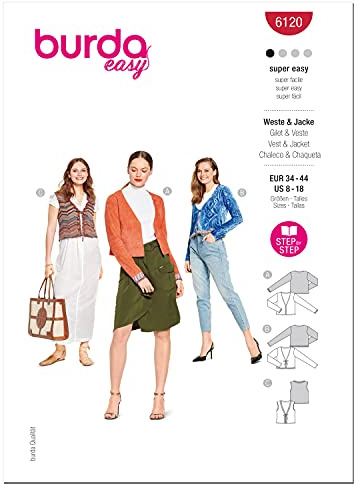 Burda Style Jacken-Nähmuster-Set, mehrfarbig