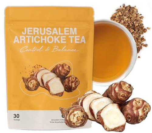 DALAMHARI Jerusalem Artichoke Tea 30T | Inulin Rich Post Meal & Sugar Balance Functional Tea | Korean Hand-Roasted Sunchoke Te De Alcachofa | Cold Brew Ready Triangle Teabags | Smooth Move & Colon Broom Alternative