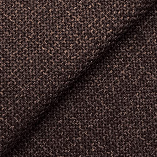 DESHOME Gaia - Meterware Stoff für Polster, schmutzabweisend, wasserabweisend, strapazierfähig, Meterware für Sofa, Stuhlkissen, Möbel, Braun, 1 Meter