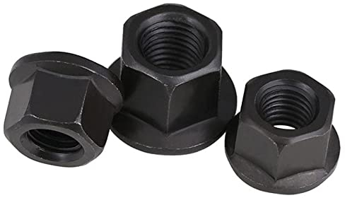 Cfty Sicherungsmutter Flansch-Sicherungsmutter-Sechskant-Sechskantmutter M10 M12 M14 M16 M18 M3 M24 M27 M30 Kohlenstoffstahl(One Size,M30)