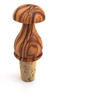 Flaschenverschluss Champignon Stöpsel Korken handgefertigt aus Olivenholz