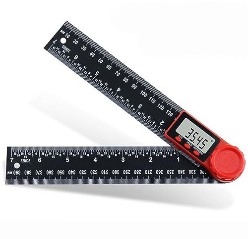 Gasea Digital Angle Finder Ruler, 200mm/7 Inch LCD Digital Protractor Inclinometer Goniometer Measuring Tool for Woodworking, DIY, and Construction