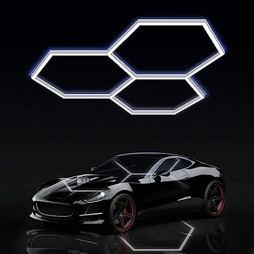rivestiiltuogarage Illuminazione led nido d'ape 3 esagoni moderna detailing ufficio officina bar barber shop hotel bar Garage esagonale (168x168 cm)