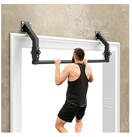 An der Wand montierte Klimmzugstange, Hochleistungs-Trainingsstange aus Balken-/Türstahl, Sporttrainings-Fitnessgerät für Männer und Frauen, Belastung 300 kg (Größe: 119 cm)