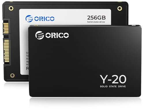 ORICO 256GB SSD SATA III 6Gbps 2.5 Interno SSD, Fino a 500 MB/s Velocità di Lettura, Unità a Stato Solido Interne Compatibile con Laptop e Desktop PC - Y20