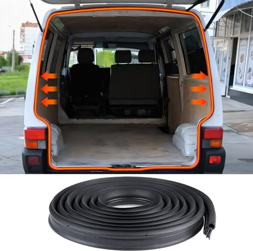 Heckklappendichtung Dichtung für VW T4 Transporter 1990-2003 | Passend für Bus, Kasten und Multivan. Gummidichtung als Ersatz. OEM: 721827705B.
