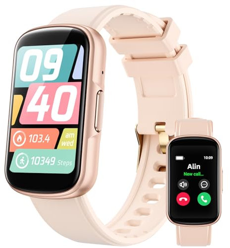 Parsonver Fitness Tracker Answer/Make Calls, 1.57 Fitness Watch with 24/7 Heart Rate, Sleep Tracker, IP68 Smartwatch for Women with 110+ Sports, Step Counter, Calories, Activity Trakcer, Rose Gold