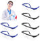 Amentalove 6 PCS Lunettes de Sécurité, Lunettes de Protection Anti-buée Cadres Bleus Lunettes UV Protection pour Enfants Adultes avec chiffon de nettoyage pour Activités de Plein Air
