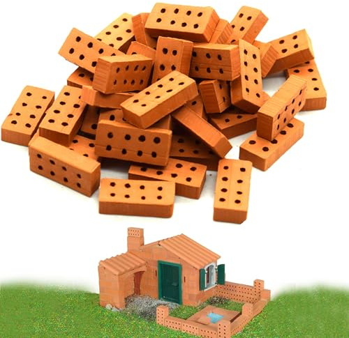 100 Pcs Mini Bricks, mini bricks building set, bricks for kids, DIY sticky bricks can be used for toy house garden decorations and home decorations