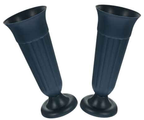 MAGICLULU Supuesto Flores Cementerio Jarrón Conmemorativo Tumba Decoración Exterior