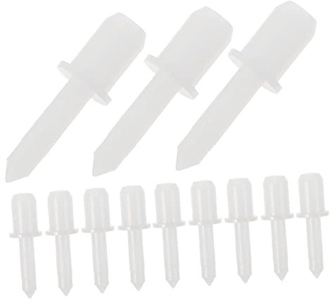 NUOBESTY 60 Pezzi Bulloni di Ricambio per Persiane in Plastica Bianco, Pin Telescopici Portatili per Riparazioni, Adatti per Persiane e Armadietti Uso Personale e Professionale