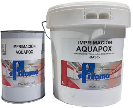 Pivema Imprimación EPOXI 2 COMP. para suelos al agua AQUAPOX, ideal como puente de unión y anclaje para acabados. (9+3 kg.)