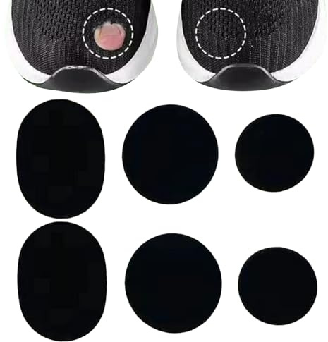 Patch di scarpe per fori - 6 pezzi Sostituzione patch di in poliestere | Riparazione del tallone anti-astuocki-astuocini | Strumento per scarpe per restauro di restazioni rapide delle superfici