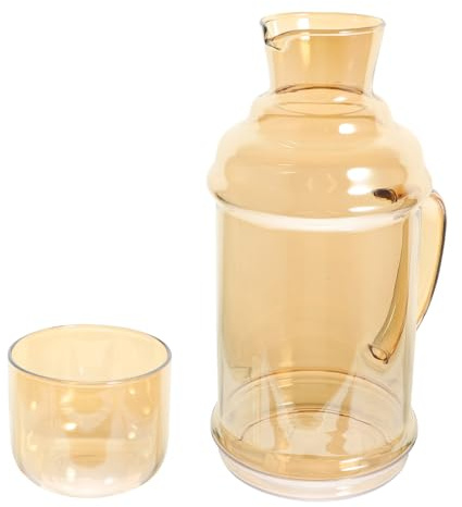 IMIKEYA Botella De Agua Fría De Transparente Jarra Para Té Helado y Limonada Diseño Asa Para Uso La Oficina o Hotel