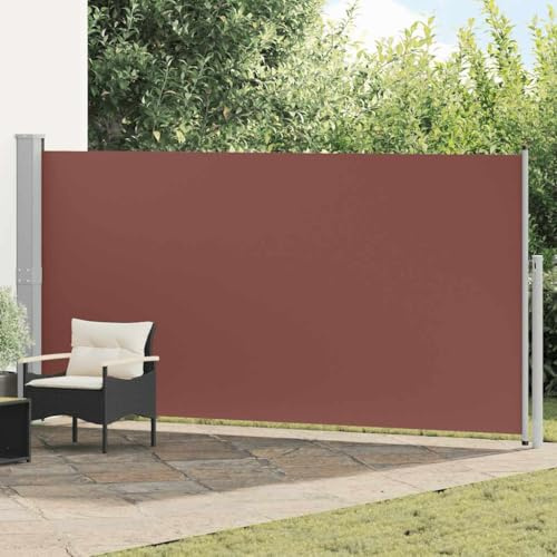 Toldo Lateral retráctil 160x500 cm marrón,Casa y jardín,Jardín,Artículos de Exterior,Sombrillas-45465
