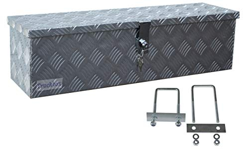 Truckbox D035 inkl. MON4002 Edelstahlhaus Werkzeugkasten, Deichselbox, Transportbox, Alubox, Alukoffer, Deichselkasten, inkl. Montagesatz, Montageset