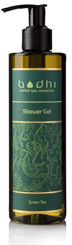 BODHI® Duschgel Grüner Tee 250 ml, revitalisierend für alle Hauttypen, mit Grüntee-Extrakt, 98% natürlich & vegan