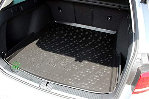 J&J AUTOMOTIVE | Gummi-Kofferraumwanne Kofferraum-Schutzmatte Kompatibel mit Passat B8 Variant Kombi 2014-2023, Anti-Rutsch, 100% Passgenauigkei