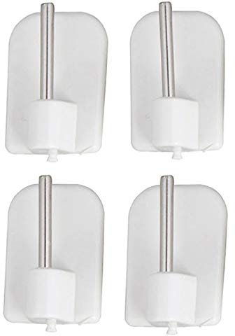 ATELIERS 28 Supports - Crochets adhésifs/Autocollant pour Tringle de vitrage - Lot de 4 (Blanc)