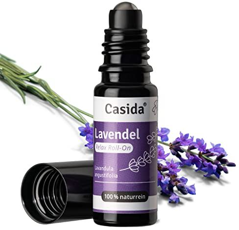 Casida® Roll-On di Lavanda - Roll-On rilassate per un'atmosfera armoniosa - olio profumato, olio essenziale per l'aromaterapia da portare sempre con sé - la qualità delle farmacie - 10 ml