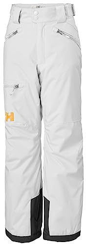 Helly-Hansen Junior Unisex Elements Ski Pants, 001 White, 10
