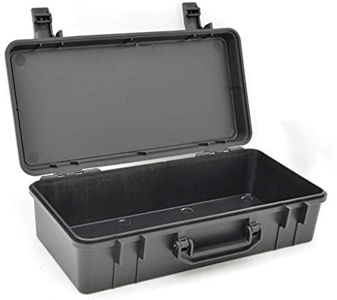Hard Shell Tool Case Weatherproof/Shockproof Plastic Toolbox Portable Small Equipment Case for Instruments Accessories Transport Box ()
