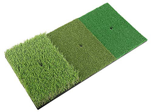 3-in-1 -Trainingsmatte -Übungsmatte -Trainingsausrüstung, Golfschwung-Übungs-Grasmatte Schlagmatte Trainingsmatte -Trainingsmatte für Indoor-Outdoor-Schlagmatten