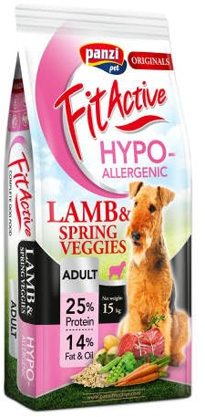 Panzi Pet - Fit Active Hypoallergenic Lamb – Hundefutter mit Lamm ohne Geflügel – Hypoallergenes Hundefutter für empfindlichen Magen und Darm – 15kg