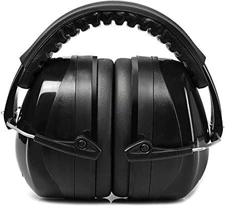 Gehörschutz, NNR 30 dB-35dB Noise Cancelling Kopfhoerer Ohrenschutz für Schießen, Sportveranstaltungen, Konzerte, Lernen, Schlafen (Schwarz)