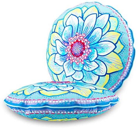 Bine Brändle - Dekokissen - Bunte Auswahl - Kissen mit Füllung - Mandalas - Bordürenliebe - Blüten - Blätter - Seerosenteich - Unterwasserwelt - Herzen - Monster - Regenbogen