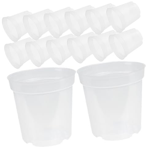 POPETPOP 150 Pièces Pot de Fleur Plantes Pots hydroponiques clairs récipient Transparent pour orchidées Jardiniere Plastique Pot Fleur Plastique Pots de Fleurs planteur Pots d'extérieur