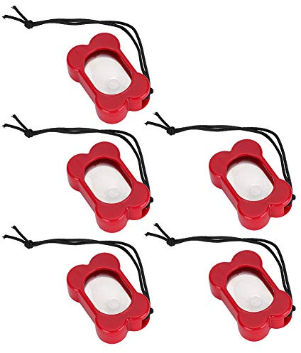 REXVTNS 5PCS Dog Training Clicker | 3 Adjustable Gears for Obedience/Behavior/Commands | Compact & Lightweight with Hanging Rope | Sturdy ABS Pet Training Supplies