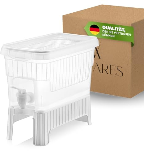 Viwares Getränkespender mit Zapfhahn – 4,5 L – BPA-frei & lebensmittelecht