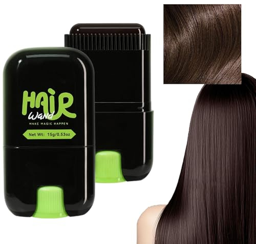 Tinta per Capelli per la Copertura dei Capelli Grigi,Pettine Colorante Per Capelli Da 15g - Copertura Radici Impermeabile e Anti-Sudore, Strumento 2 in 1 per Casa e Viaggio