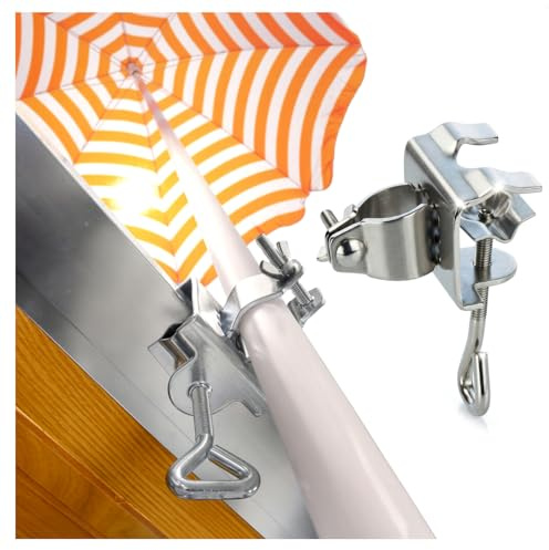 Wilhelm Sell® Support de Parasol pour Balcon et terrasse | support de parasol pour balustrade de balcon ou table