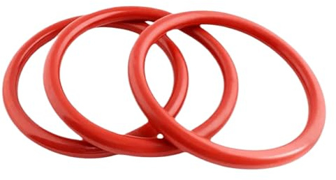 10 Stück Gummi-O-Ring-Dichtungen, 30mm Außendurchmesser 25mm Innendurchmesser 2.5mm Breite, Dichtungsersatzringe, geeignet für pneumatische Dichtungen Rot 30mm x 2.5mm
