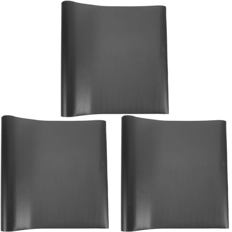 DIKACA Tappetino Substrato Rettile 3 Pezzi Nero in Eva Lavabile Antiscivolo per Terrari di Gechi e Rettili, Dimensioni 40x100 Cm per Habitat Sicuro in Serbatoi