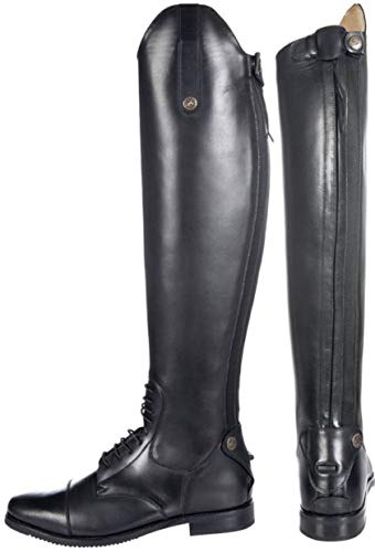 HKM Botas de equitación – Granada larga/estrecha, ancho 9100, negro, 36, Unisex adulto, Pantalones, 4057052219191, Negro, 42 UE