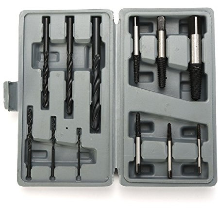 EsportsMJJ 12Pcs Hss Perno Vite Estrattore Strumento Set Reverse Thread Easy Out 3-25Mm