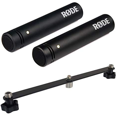 Rode M5 Matched Pair Stereo-Mikrofon Paar + keepdrum Stereobar Mikrofon-Schiene