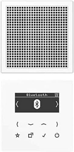 Jung DABLS1BTWW Smart Radio DAB+ mit Bluetooth Set Mono Alpinweiß Serie LS