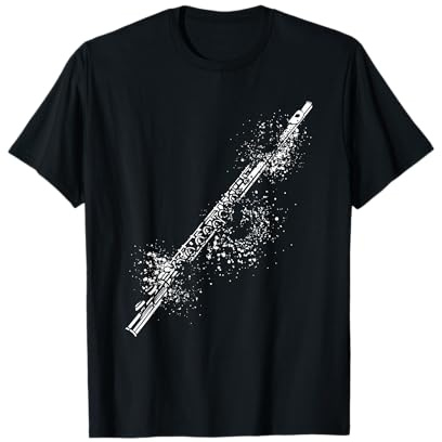 Querflöten Spieler Spielerin | Musik Design | Querflöte T-Shirt