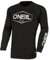 O'NEAL Element Cotton Jersey Hexx V.22 I MX Shirt, Enduro Shirt I Kinder Sportshirt Jungen Langarm I Ergonomisch, atmungsaktiv I Gepolsteter Ellbogenschutz | Schwarz Weiß | Größe S