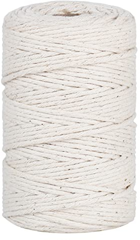 Tenn Well 328ft 2mm Butchers Twine 16Ply Food Safe for Cooking | 16-ply food safe cotton string for roasting, tying meat, trussing turkeys, baking, sausage
