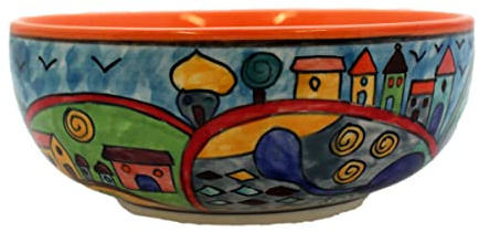 Gall&Zick salladsskål efterrätt skål keramik handmålad 19,5 cm x 7,5 cm 1 500 ml stengods diskmaskinssäker mikrovågsugnssäker