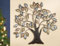 GILDE Wandrelief Baum braun mit antik Gold-/silberfarbenen Blättern H: 70 cm B: 72 cm T: 1cm 67481