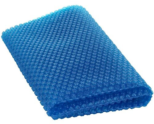 SUBBYE Bâche Bulles Piscine Solaire Couverture De Piscine Wave Protector Blanket, Couverture De Piscine Au Sol en Polyéthylène 19 Mil/ 500 Um Été Hiver, Couverture De Piscine À Bulles Flottante