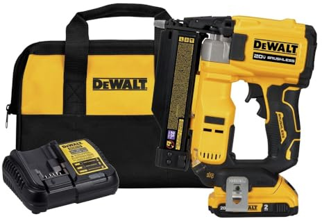 DEWALT DCN623D1R 20V MAX ATOMIC COMPACT Brushless Lithium-Ion 23 Gauge Cordless Pin Nailer Kit (2 Ah) (Renewed)